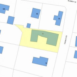 11 Chesley Rd, Newton, MA 02459 plot plan