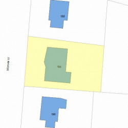 194 Dedham St, Newton, MA 02461 plot plan