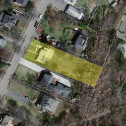 42 Evergreen Ave, Newton, MA 02466 aerial view