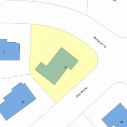 28 Gralynn Rd, Newton, MA 02459 plot plan