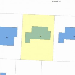 34 Lantern Ln, Newton, MA 02459 plot plan