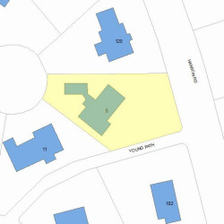 5 Young Path, Newton, MA 02459 plot plan