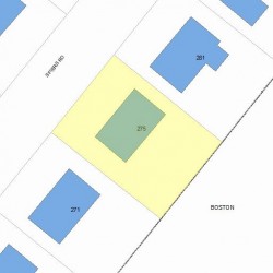 275 Spiers Rd, Newton, MA 02459 plot plan