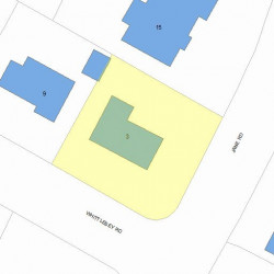 3 Whittlesey Rd, Newton, MA 02459 plot plan