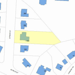 302 Cypress St, Newton, MA 02459 plot plan