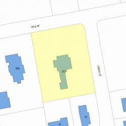 292 Otis St, Newton, MA 02465 plot plan