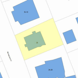 20 Washburn St, Newton, MA 02458 plot plan