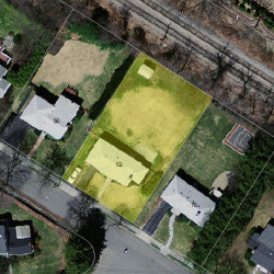 62 Stanley Rd, Newton, MA 02468 aerial view