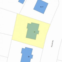 53 Fuller Ter, Newton, MA 02465 plot plan