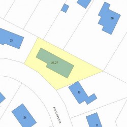 25 Bencliffe Cir, Newton, MA 02466 plot plan