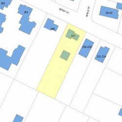 240 Derby St, Newton, MA 02465 plot plan