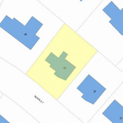 41 Daniel St, Newton, MA 02459 plot plan