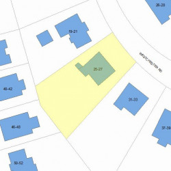 25 Westchester Rd, Newton, MA 02458 plot plan