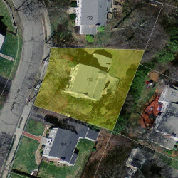 178 Kirkstall Rd, Newton, MA 02460 aerial view