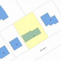 53 Wallace St, Newton, MA 02461 plot plan