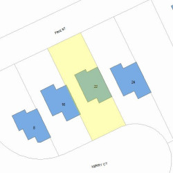22 Kerry Ct, Newton, MA 02465 plot plan