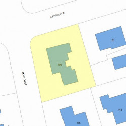 196 Morton St, Newton, MA 02459 plot plan