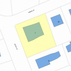 4 Hovey St, Newton, MA 02458 plot plan