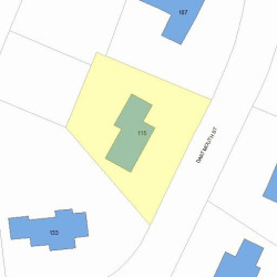 115 Dartmouth St, Newton, MA 02465 plot plan