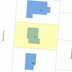 174 Winchester St, Newton, MA 02461 plot plan