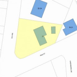 27 Pine St, Newton, MA 02465 plot plan