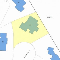 110 Huntington Rd, Newton, MA 02458 plot plan