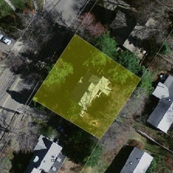 127 Brookline St, Newton, MA 02467 aerial view