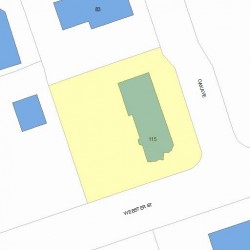 115 Webster St, Newton, MA 02465 plot plan