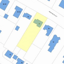 40 Washington St, Newton, MA 02458 plot plan