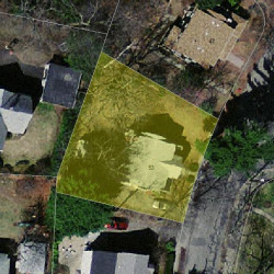 53 Morton St, Newton, MA 02459 aerial view