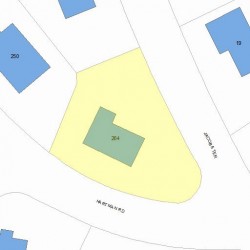 264 Hartman Rd, Newton, MA 02459 plot plan