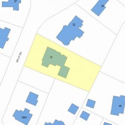 46 Holly Rd, Newton, MA 02468 plot plan