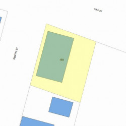 159 Oak St, Newton, MA 02464 plot plan