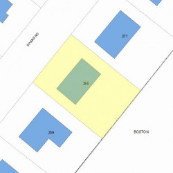 265 Spiers Rd, Newton, MA 02459 plot plan