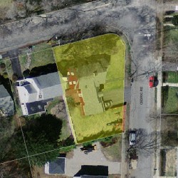 6 Rowena Rd, Newton, MA 02459 aerial view