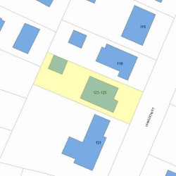 125 Langdon St, Newton, MA 02458 plot plan