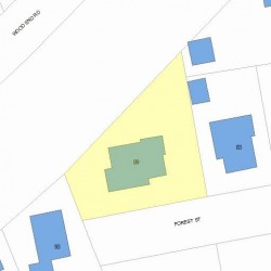 89 Forest St, Newton, MA 02461 plot plan