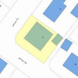 32 Central Ter, Newton, MA 02466 plot plan