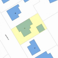 61 Harding St, Newton, MA 02465 plot plan