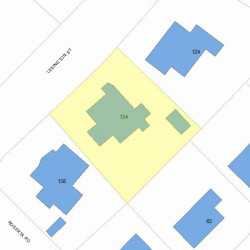 134 Lexington St, Newton, MA 02466 plot plan