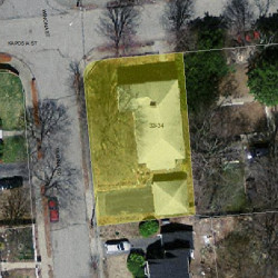 34 Ware Rd, Newton, MA 02466 aerial view