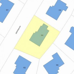 124 Deborah Rd, Newton, MA 02459 plot plan