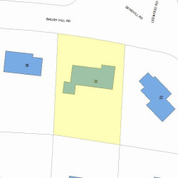 30 Brush Hill Rd, Newton, MA 02461 plot plan