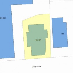 107 Madison Ave, Newton, MA 02460 plot plan