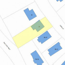 21 Lewis St, Newton, MA 02458 plot plan