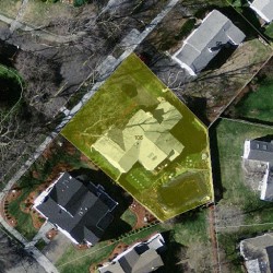 106 Greenwood St, Newton, MA 02459 aerial view