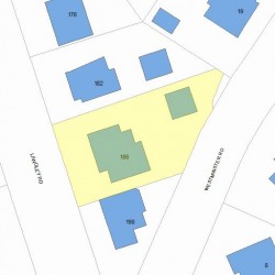 186 Langley Rd, Newton, MA 02459 plot plan