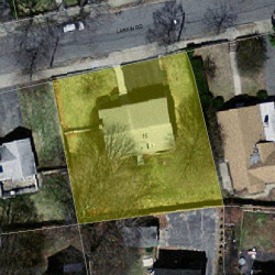 15 Larkin Rd, Newton, MA 02465 aerial view