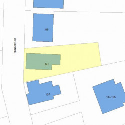 141 Edinboro St, Newton, MA 02460 plot plan