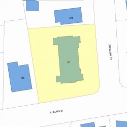 97 Auburn St, Newton, MA 02465 plot plan